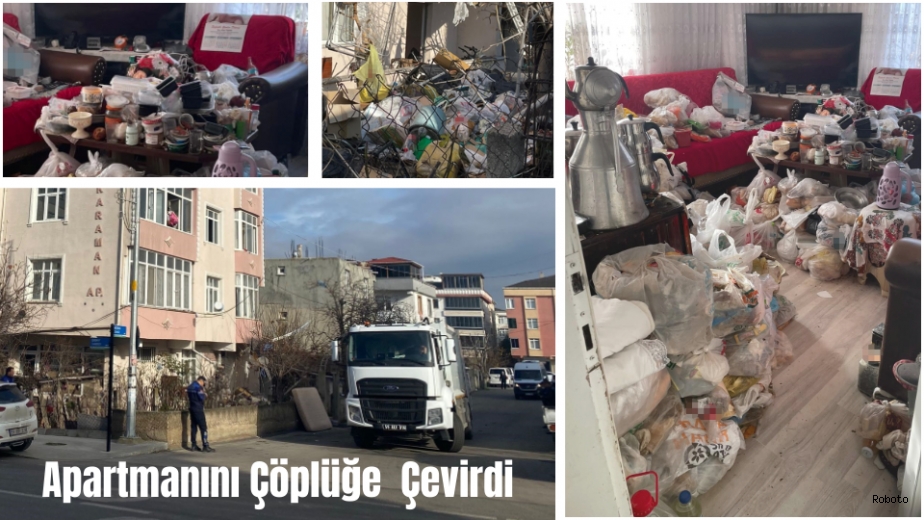 Sahibi Olduğu Apartmanı Çöplüğe Çevirdi