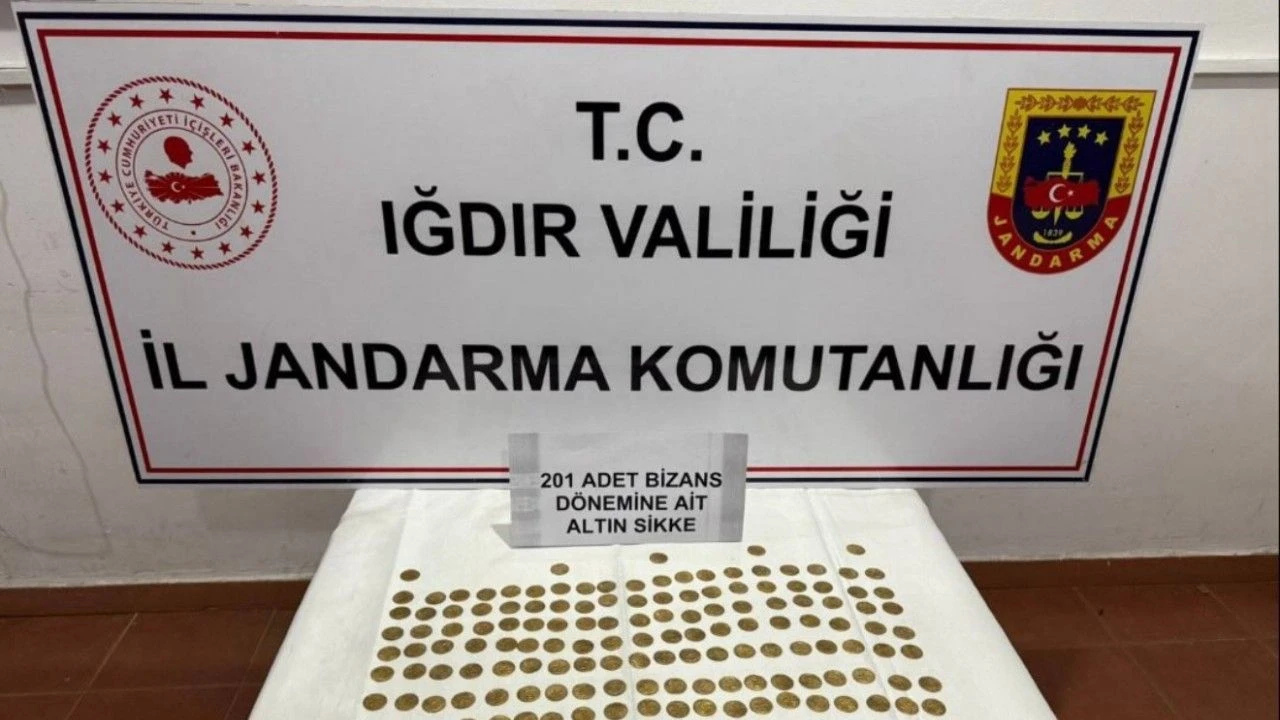 Iğdır’da 201 altın sikke ele geçirildi: 1 gözaltı