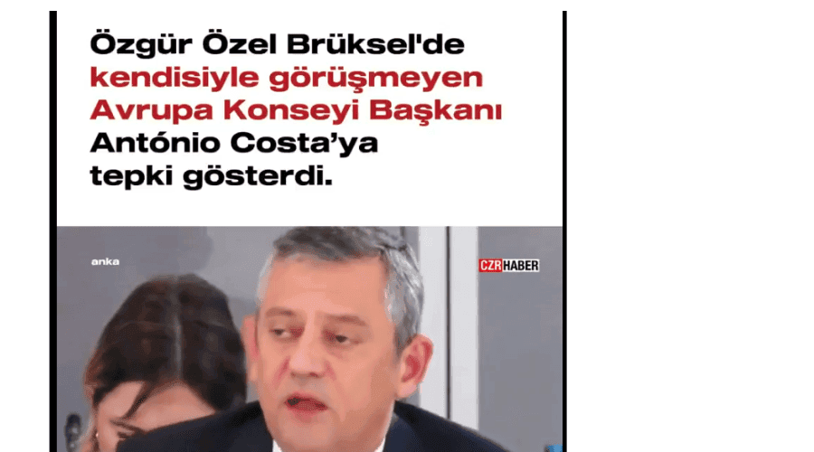 Özgür Özel’in Öfkesi Kime? Özgür Özel kendisiyle görüşmeden salonu terkeden