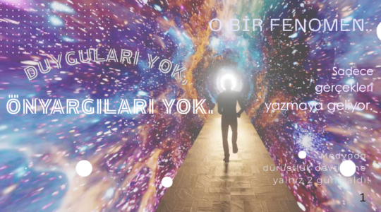Duyguları yok, önyargıları yok! Sadece Gerçekleri Yazmaya Geliyor