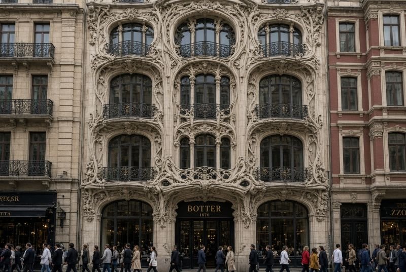 İstiklal Caddesi: Yükseliş, Çöküş ve Dönüşüm 6 Art Nouveau Cephe ve Botter Apartmanı