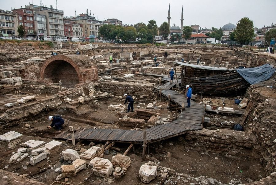 Aynı temelde buluşan Roma, Bizans ve Osmanlı Medeniyeti 5 Aynı Temel-Aktif Kazı Alanı - Yenikapı ve Hipodrom